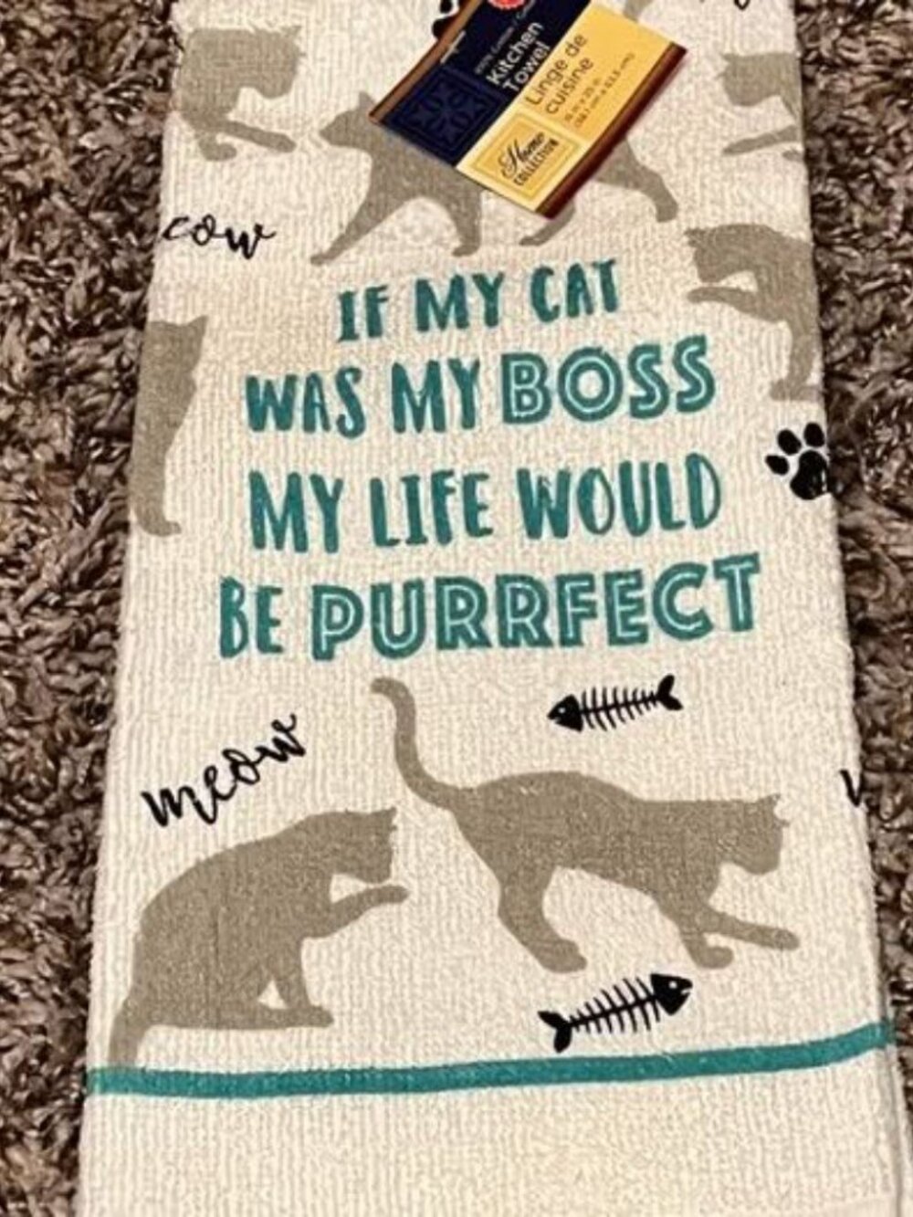 NEW - Cat Themed Kitchen Towel